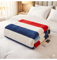 Електропростирадло 1,5х1,20 м Warm Too Stripes (смуги, різнокольорові) простирадло електричне для прогріву ліжка