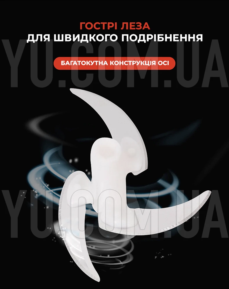 Ручний подрібнювач овочів та фруктів із пластиковим контейнером Ручний подрібнювач овочів та фруктів із пластиковим контейнером
