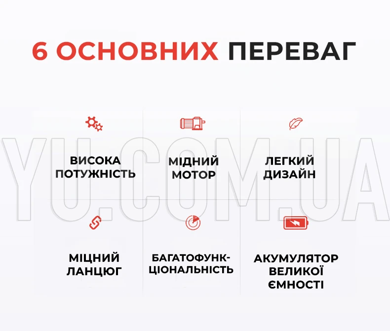 Аккумуляторная пила в чемодане с 2 аккумуляторами на 48V (шина-8")