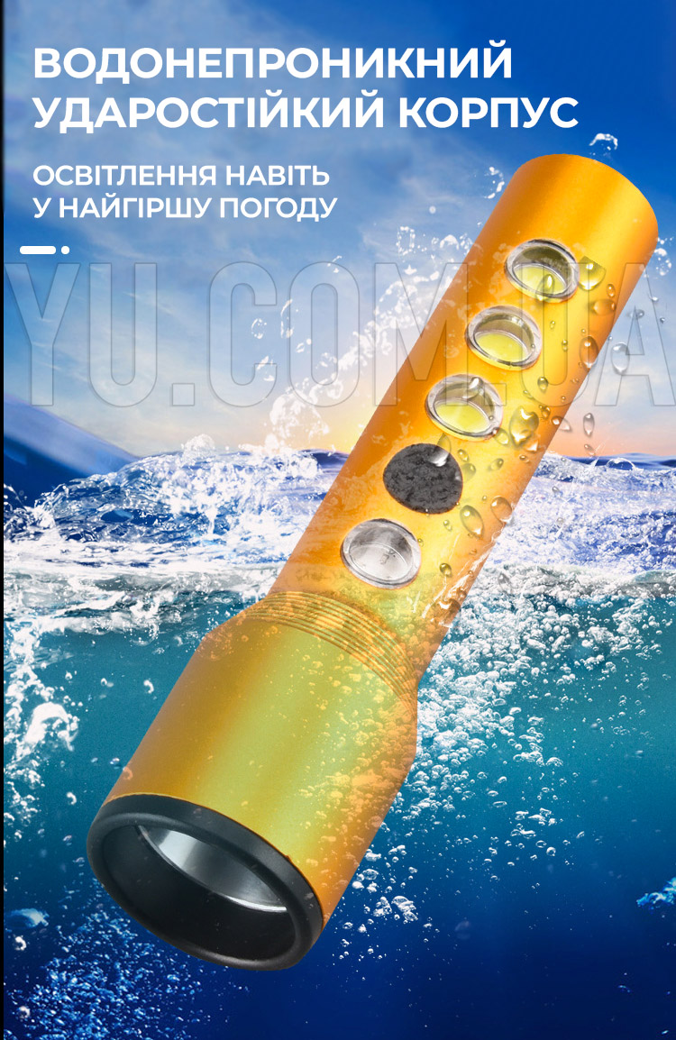 Мощный ручной фонарик с аккумулятором 5W+3COB, usb micro charge/ Светодиодный LED фонарь Мощный ручной фонарик с аккумулятором 5W+3COB, usb micro charge/ Светодиодный LED фонарь