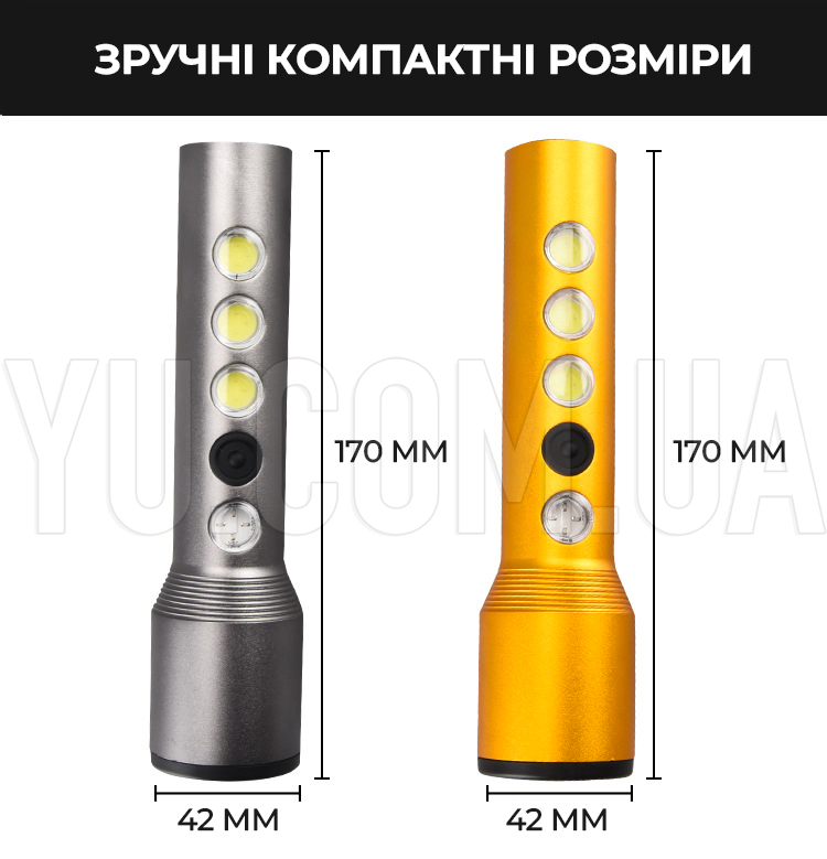 Мощный ручной фонарик с аккумулятором 5W+3COB, usb micro charge/ Светодиодный LED фонарь Мощный ручной фонарик с аккумулятором 5W+3COB, usb micro charge/ Светодиодный LED фонарь
