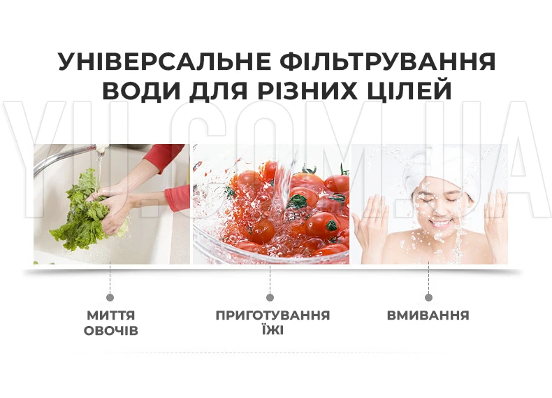 Фильтр из нержавеющей стали для кухни 687-1 проточный фильтр насадка на кран