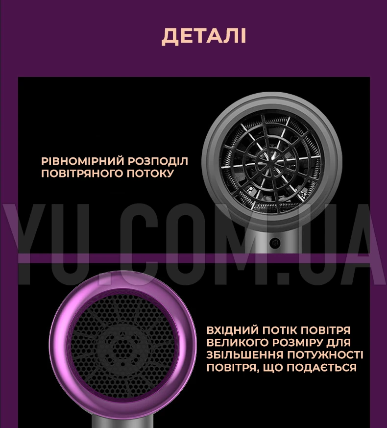 Професійний фен для волосся Fashion hair dryer 3 режими Професійний фен для волосся Fashion hair dryer 3 режими