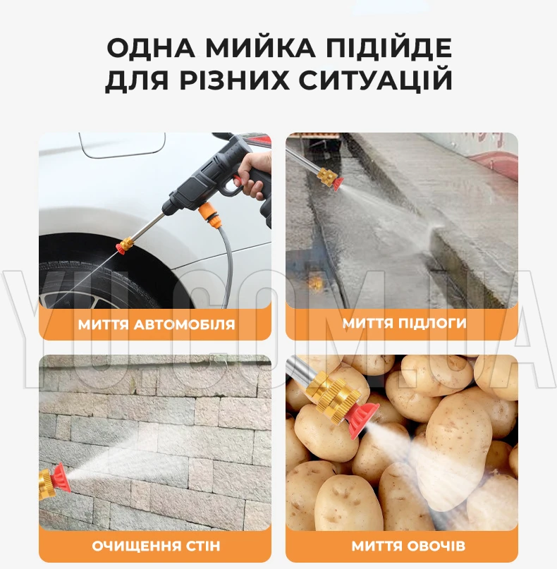 Беспроводной водяной пистолет высокого давления, мойка автомобиля аккумуляторная Беспроводной водяной пистолет высокого давления, мойка автомобиля аккумуляторная