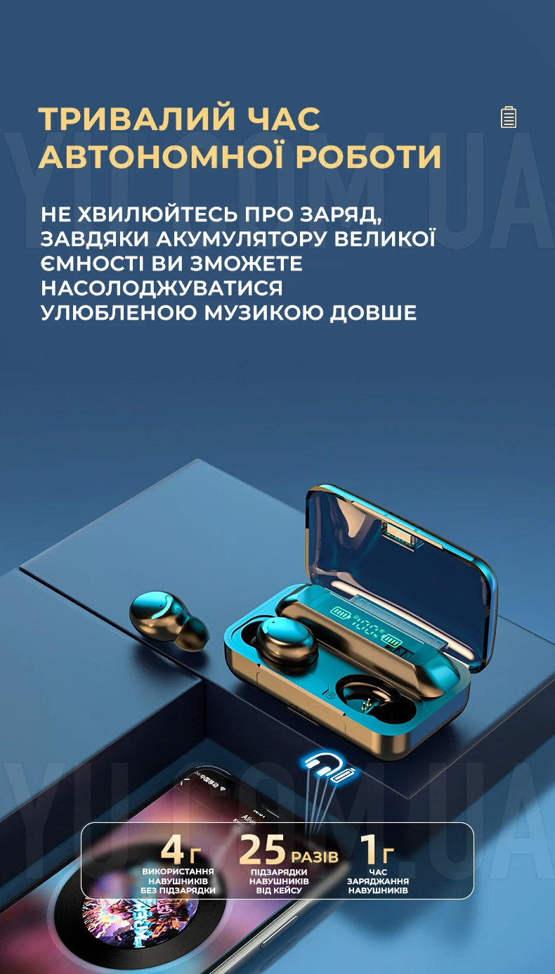 Бездротові навушники 9D Бездротові навушники 9D