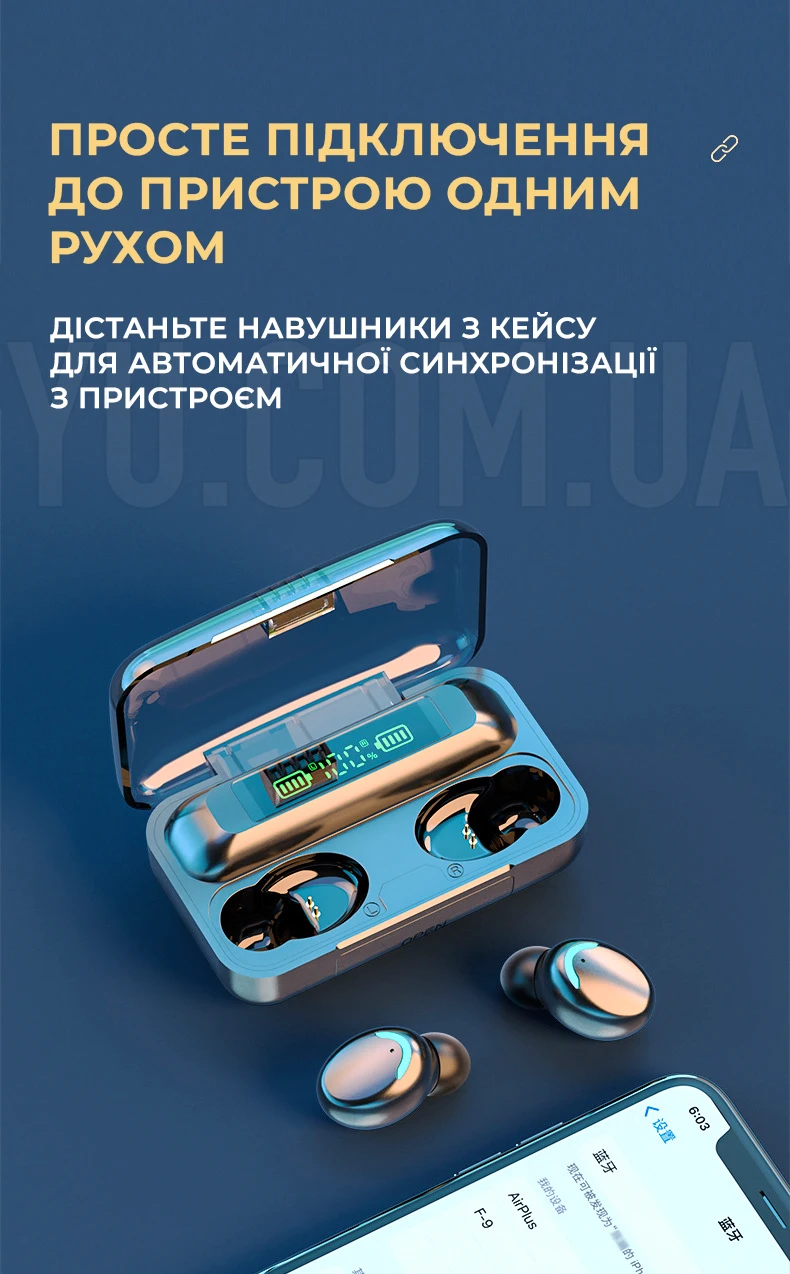Бездротові навушники 9D Бездротові навушники 9D