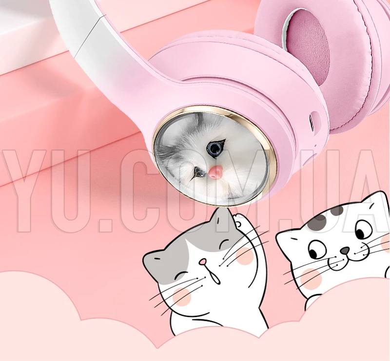 Наушники Bluetooth с ушками и подсветкой LED AKZ-03 Наушники Bluetooth с ушками и подсветкой LED AKZ-03