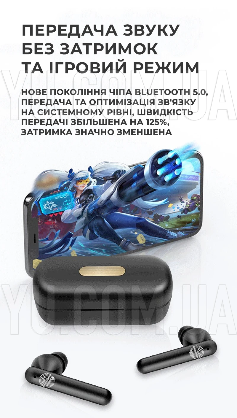 Бездротові навушники Double з кейсом Bluetooth TWS AKZ-S13 Бездротові навушники Double з кейсом Bluetooth TWS AKZ-S13