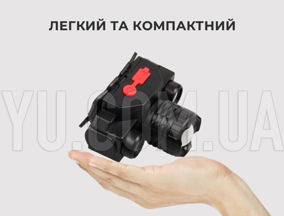 Налобний ліхтар Bailong BL-1805 COB+XPE USB-заряджання Налобний ліхтар Bailong BL-1805 COB+XPE USB-заряджання