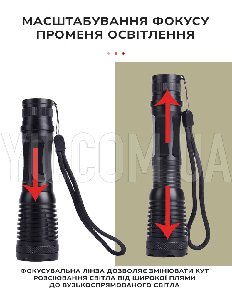 Ручний акумуляторний ліхтарик Bailong BL-1837-T6 Ручний акумуляторний ліхтарик Bailong BL-1837-T6