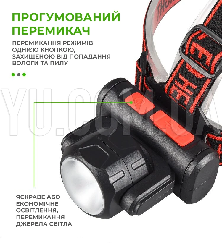 Ліхтарик налобний BL-2001 4SMD+XPE (USB-зарядка, акумулятор) Ліхтарик налобний BL-2001 4SMD+XPE (USB-зарядка, акумулятор)