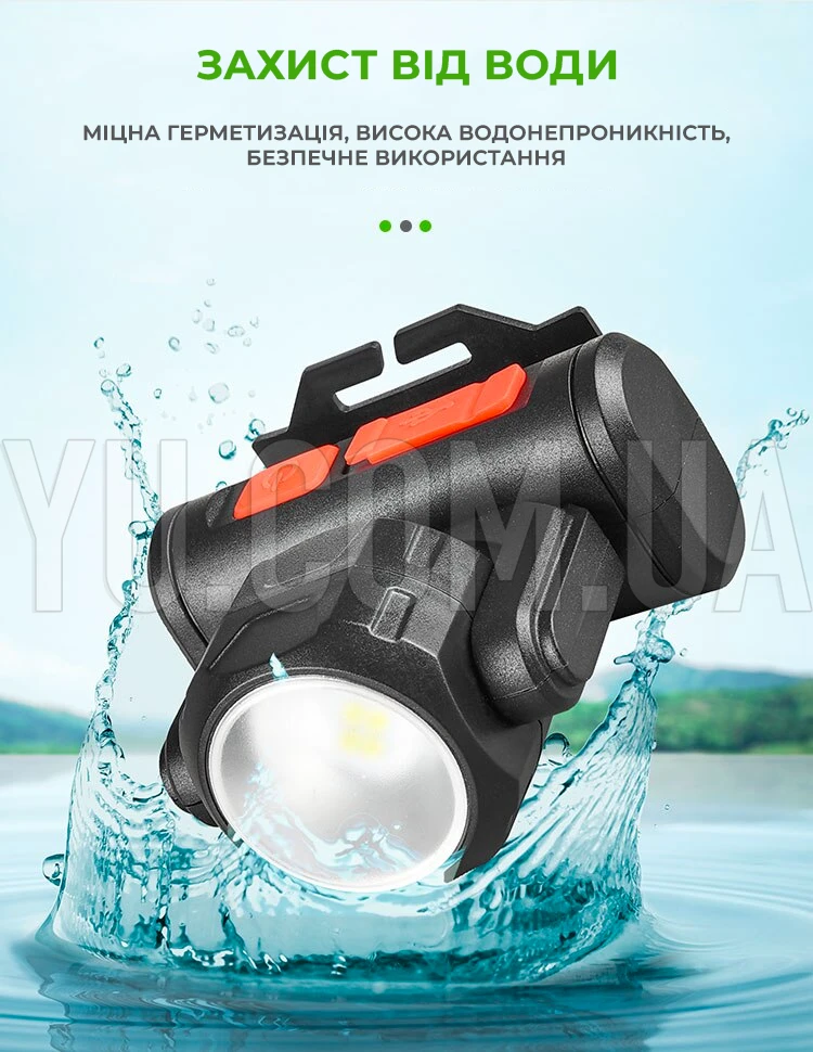 Ліхтарик налобний BL-2001 4SMD+XPE (USB-зарядка, акумулятор) Ліхтарик налобний BL-2001 4SMD+XPE (USB-зарядка, акумулятор)