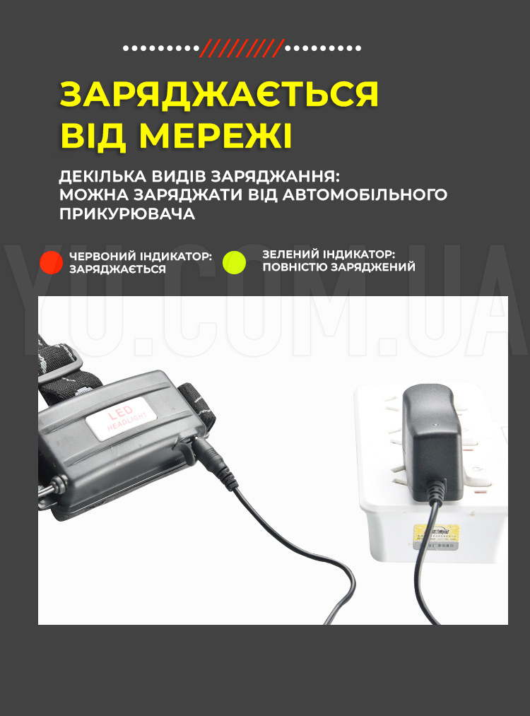 Яскравий налобний ліхтарик Bailong BL-2188B-T6 3 режими Яскравий налобний ліхтарик Bailong BL-2188B-T6 3 режими