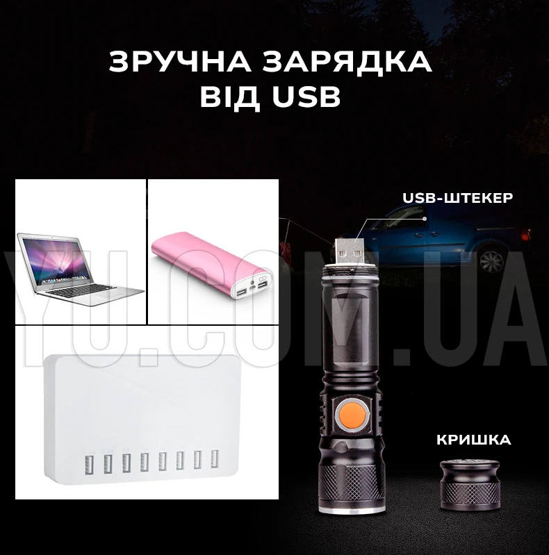 Ручний ліхтар BL 515 світлодіодний акумуляторний Ручний ліхтар BL 515 світлодіодний акумуляторний