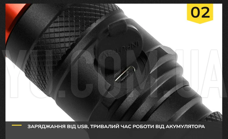 Ліхтарик тактичний ручний Bailong BL-736-T6 акумуляторний Ліхтарик тактичний ручний Bailong BL-736-T6 акумуляторний