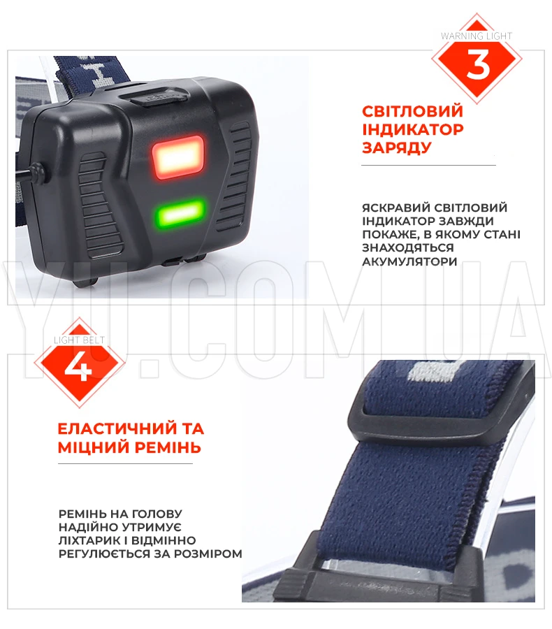 Ліхтарик на голову Bailong BL-8070-P50, LED налобний акумуляторний ліхтар Ліхтарик на голову Bailong BL-8070-P50, LED налобний акумуляторний ліхтар