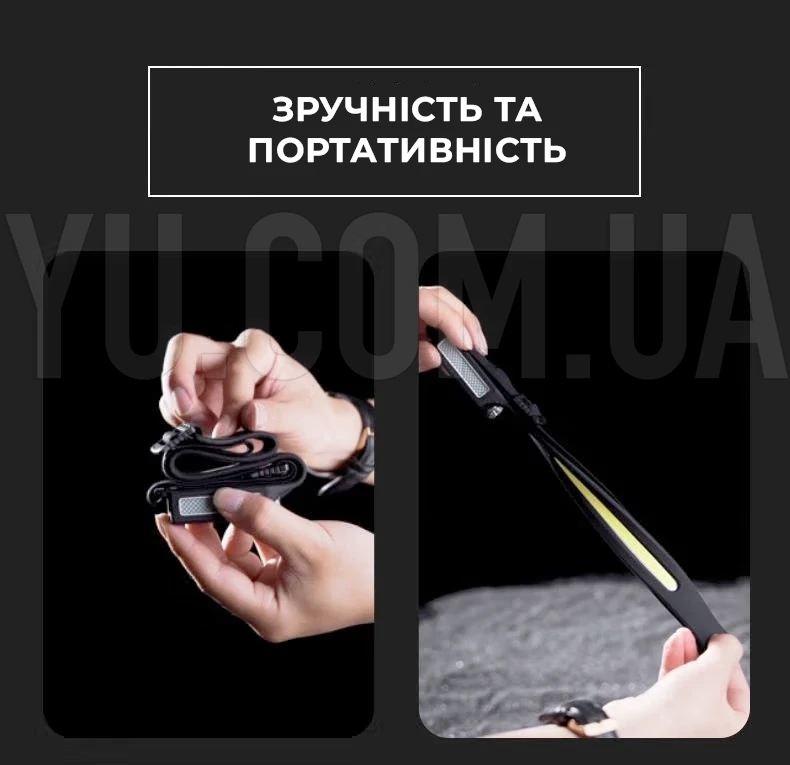 Ліхтар налобний універсальний акумуляторний BL-G28 XPE+COB Sensor з датчиком руху Ліхтар налобний універсальний акумуляторний BL-G28 XPE+COB Sensor з датчиком руху