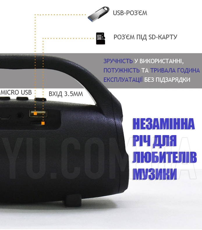 Бездротова колонка Bluetooth BS-118 Бездротова колонка Bluetooth BS-118