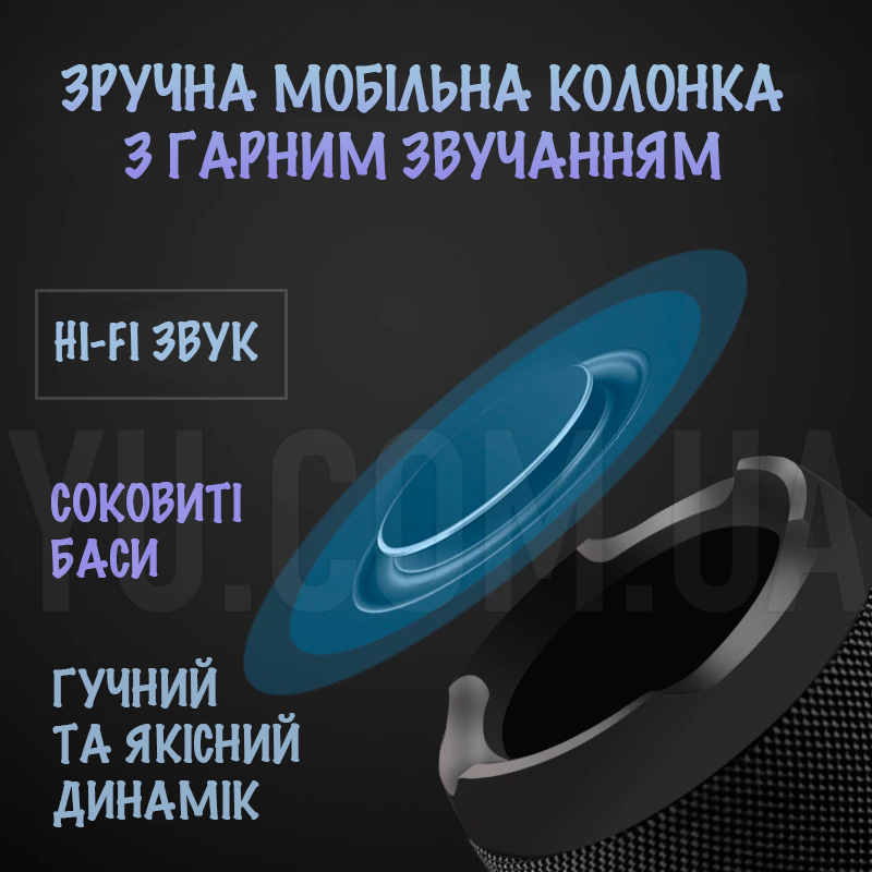 Портативна бездротова bluetooth-колонка BS-220 Портативна бездротова bluetooth-колонка BS-220