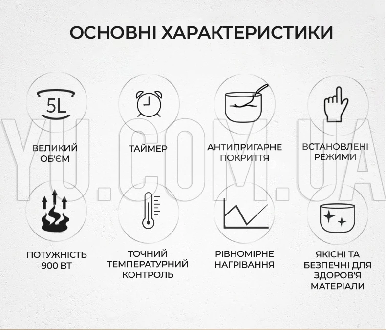 Мультиварка 5,0л 900Вт 21 програма BITEK BT-76783 Мультиварка 5,0л 900Вт 21 програма BITEK BT-76783