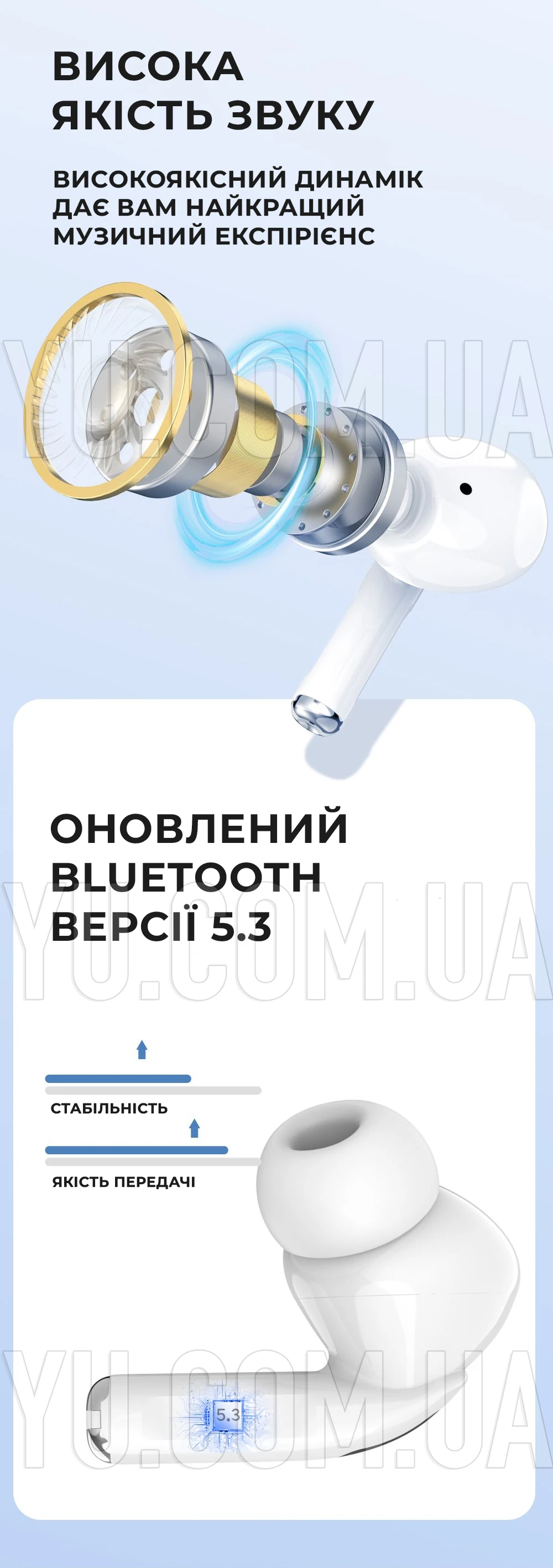 Бездротові навушники з кейсом Borofone BW59 True