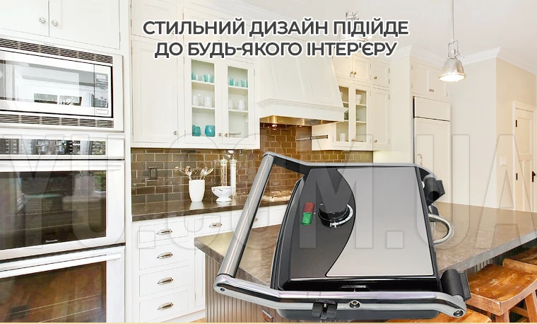 Електрогриль притискний Crownberg CB-1067 антипригарне покриття 2000 Вт Електрогриль притискний Crownberg CB-1067 антипригарне покриття 2000 Вт