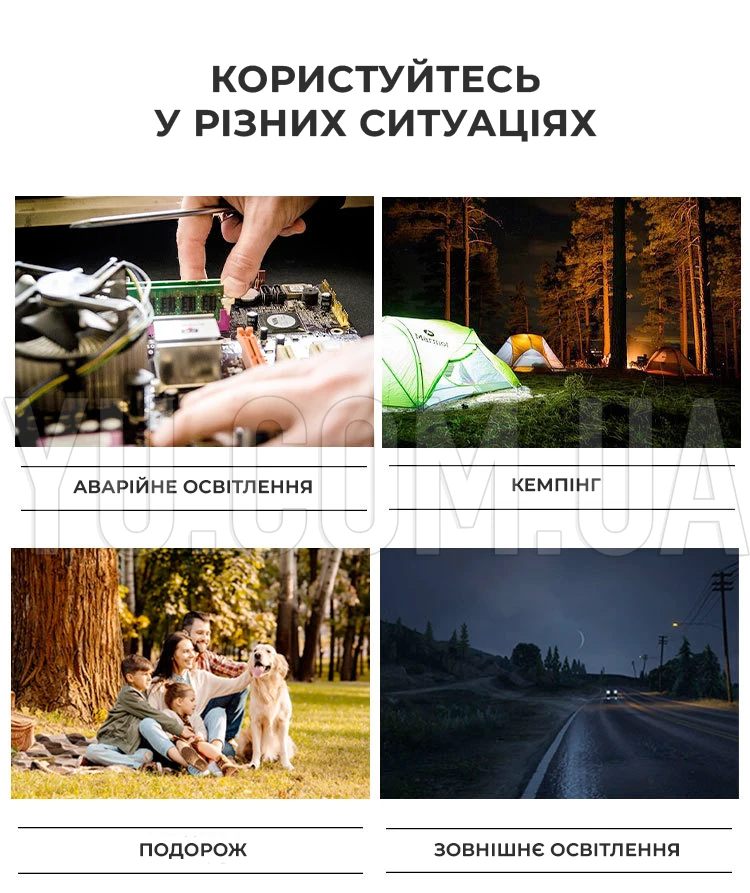 Солнечная система-фонарь CL-12 30W (фонарь, 2 лампы, солнечная батарея, Power bank)