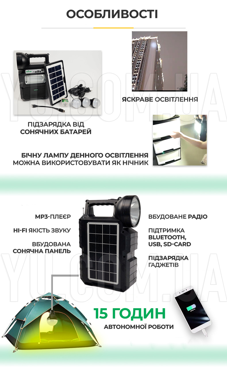 Универсальная солнечная станция CCLamp CL-810 Power Bank / Солнечная панель + повер банк + FM радио Универсальная солнечная станция CCLamp CL-810 Power Bank / Солнечная панель + повер банк + FM радио