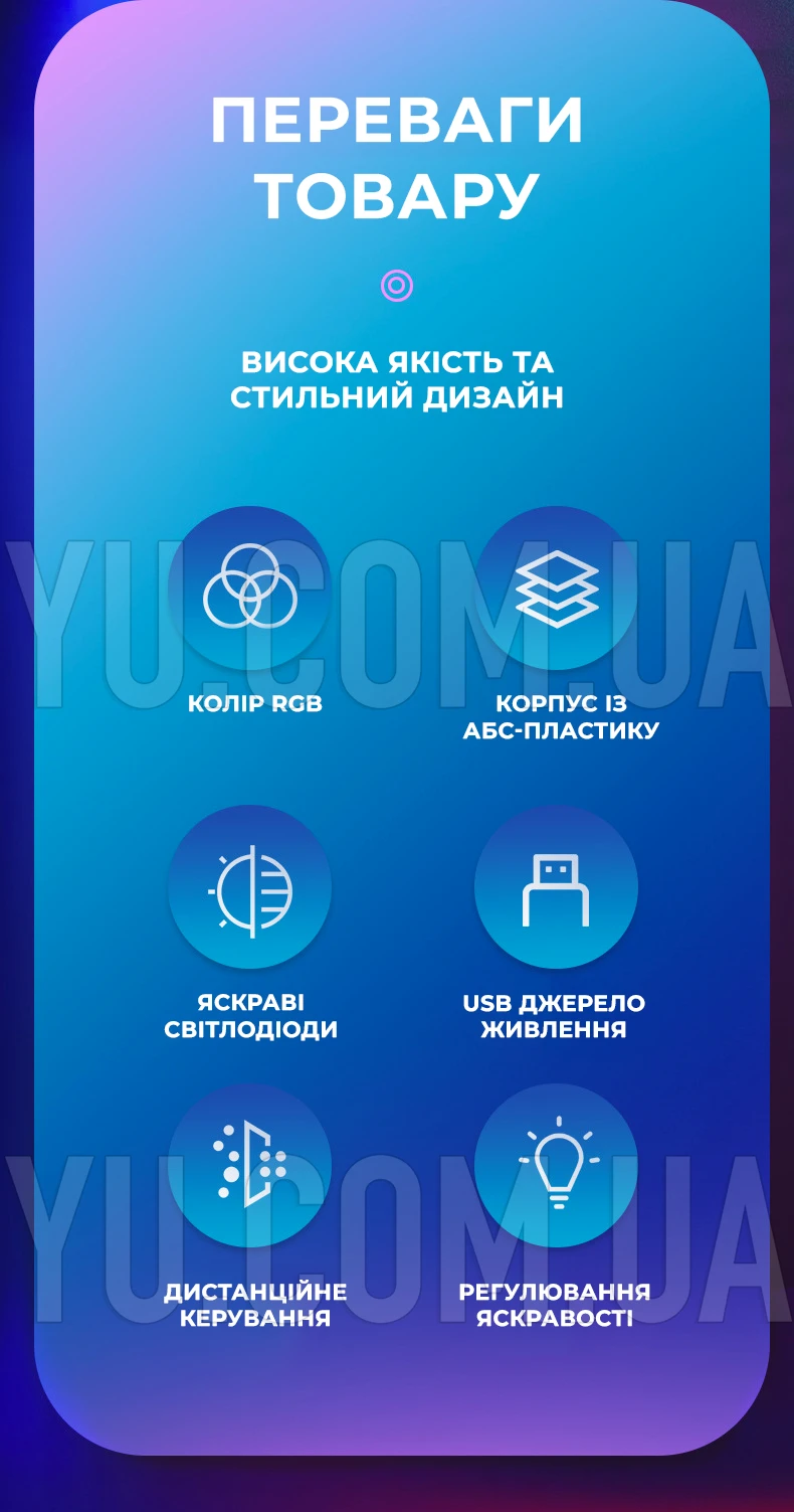 Настольный RGB-светильник D16 с пультом ДУ, от USB, светодиодная LED лампа с регулировкой яркости