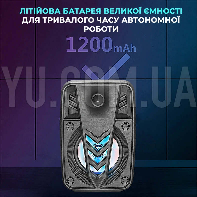 Колонка валіза ESS-105 Bluetooth з Led підсвічуванням USB, SD, FM, AUX Колонка валіза ESS-105 Bluetooth з Led підсвічуванням USB, SD, FM, AUX
