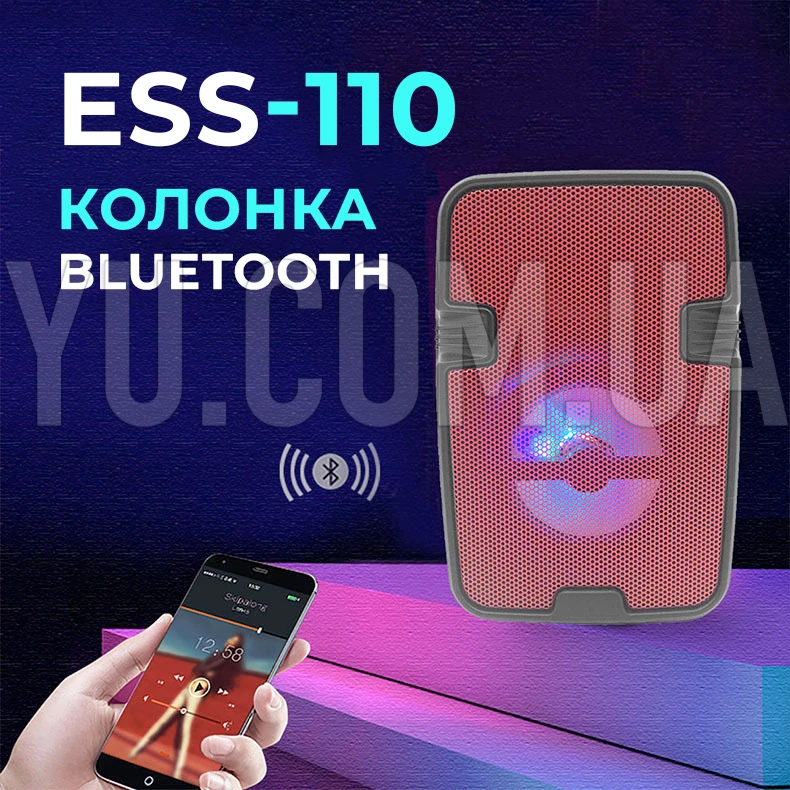 Колонка валіза ESS-110 USB, Bluetooth, FM Колонка валіза ESS-110 USB, Bluetooth, FM