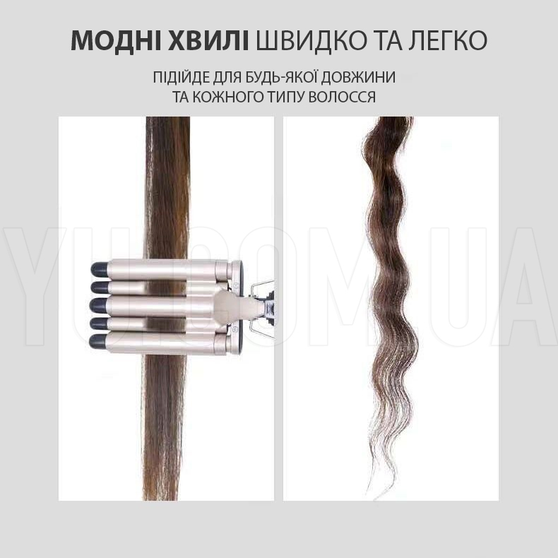 Професійна плойка-щипці для укладання волосся Gemei GM-2933 п