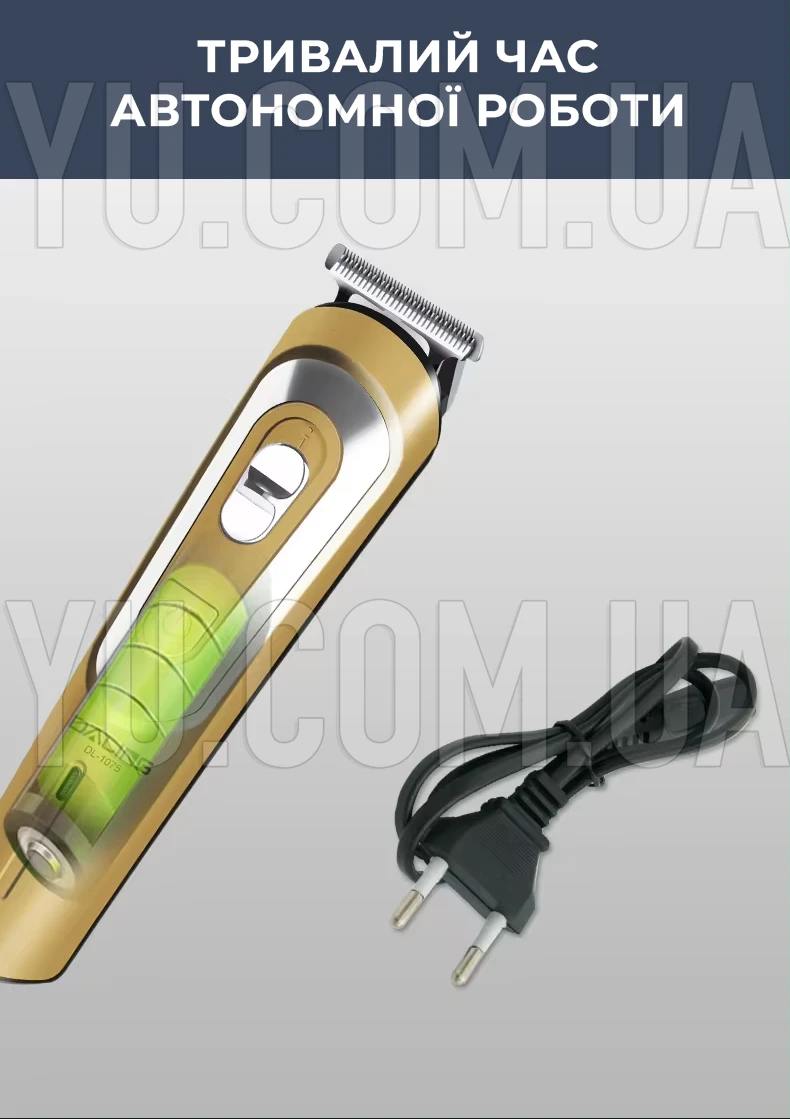 Акумуляторна машинка для стрижки волосся Geemy GM-6112 з насадками Акумуляторна машинка для стрижки волосся Geemy GM-6112 з насадками