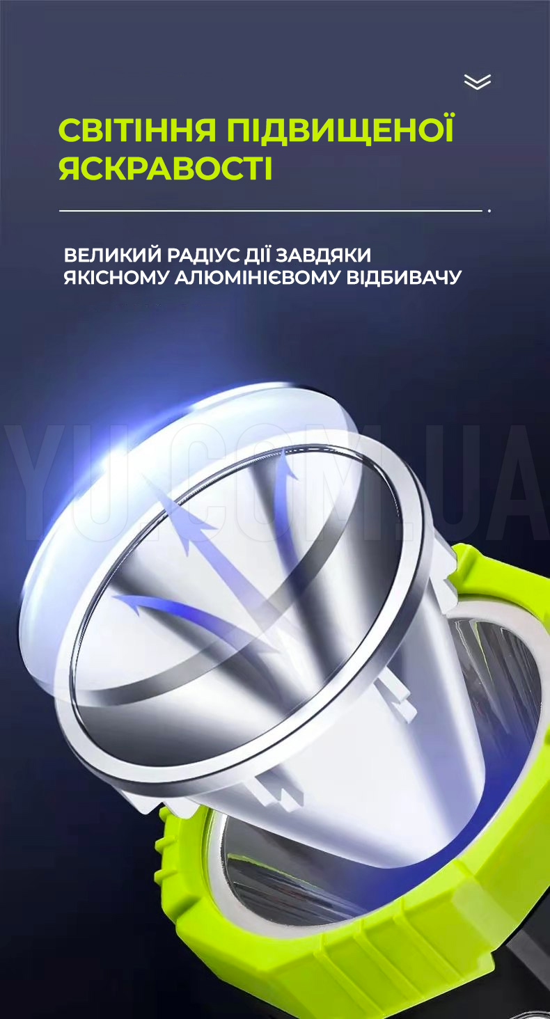 Ручной фонарь аварийный аккумуляторный Gold Silver GS-2683 10W прожектор + светильник Ручной фонарь аварийный аккумуляторный Gold Silver GS-2683 10W прожектор + светильник