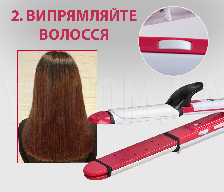 Плойка для волосся Gemei Gm-2921 3в1 гофре праска стайлер Плойка для волосся Gemei Gm-2921 3в1 гофре праска стайлер