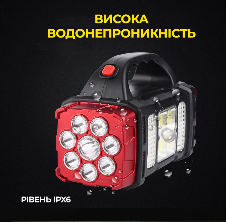 Ліхтар - світильник акумуляторний переносний світлодіодний HB-1678 38w 2400mAh, повербанк, сонячна батарея Ліхтар - світильник акумуляторний переносний світлодіодний HB-1678 38w 2400mAh, повербанк, сонячна батарея