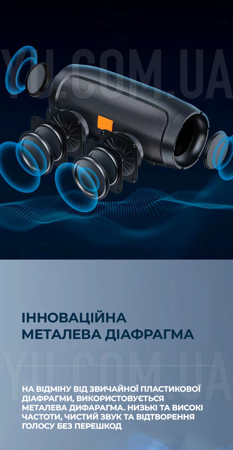 Портативна бездротова колонка Bluetooth Charge-3 Mini Plus J007 з USB, SD, FM Портативна бездротова колонка Bluetooth Charge-3 Mini Plus J007 з USB, SD, FM