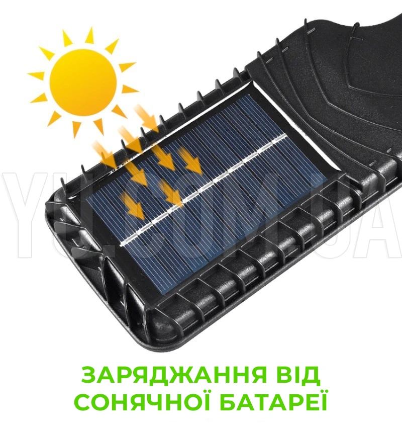 Світлодіодний вуличний світильник JX-616B із сонячною батареєю та датчиком руху 10W 1200mAh Світлодіодний вуличний світильник JX-616B із сонячною батареєю та датчиком руху 10W 1200mAh