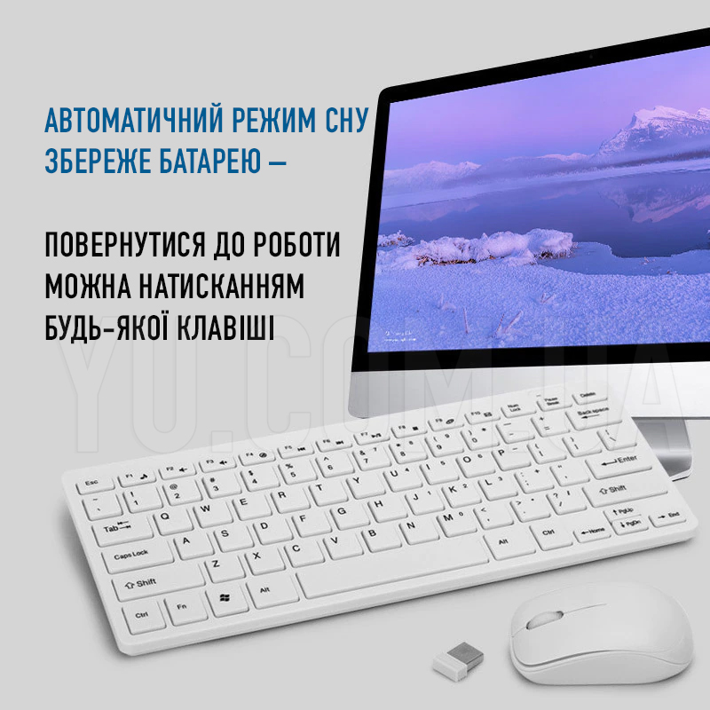 Клавіатура бездротова + миша бездротова комплект K-03 Клавіатура бездротова + миша бездротова комплект K-03