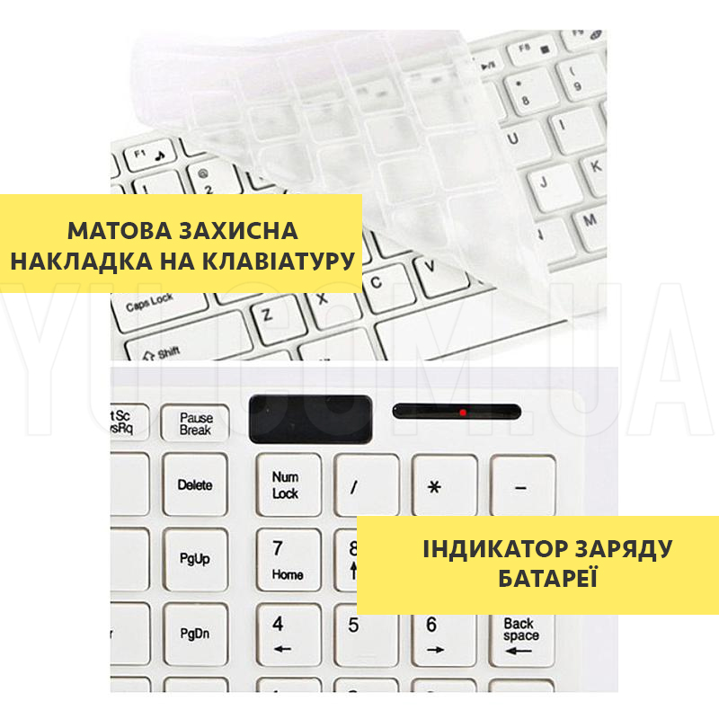 Клавіатура бездротова + миша бездротова комплект K-06 чорний Клавіатура бездротова + миша бездротова комплект K-06 чорний