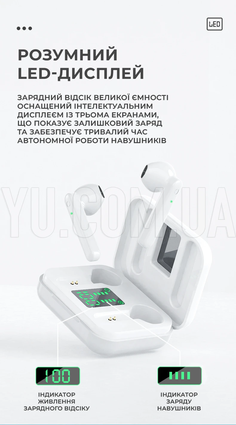 Бездротові Bluetooth навушники із зарядним кейсом L12 TWS Bluetooth 5.0 із сенсорним керуванням Бездротові Bluetooth навушники із зарядним кейсом L12 TWS Bluetooth 5.0 із сенсорним керуванням