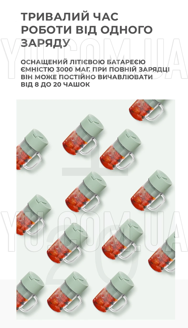 Портативный блендер-стакан на 500 мл LL-898 мини блендер для смузи и сока, блендер-соковыжималка Портативный блендер-стакан на 500 мл LL-898 мини блендер для смузи и сока, блендер-соковыжималка