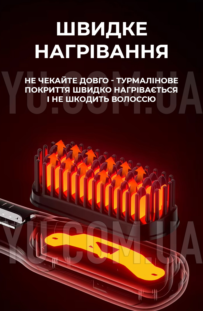Гребінець випрямляч для волосся LN-526 Гребінець випрямляч для волосся LN-526