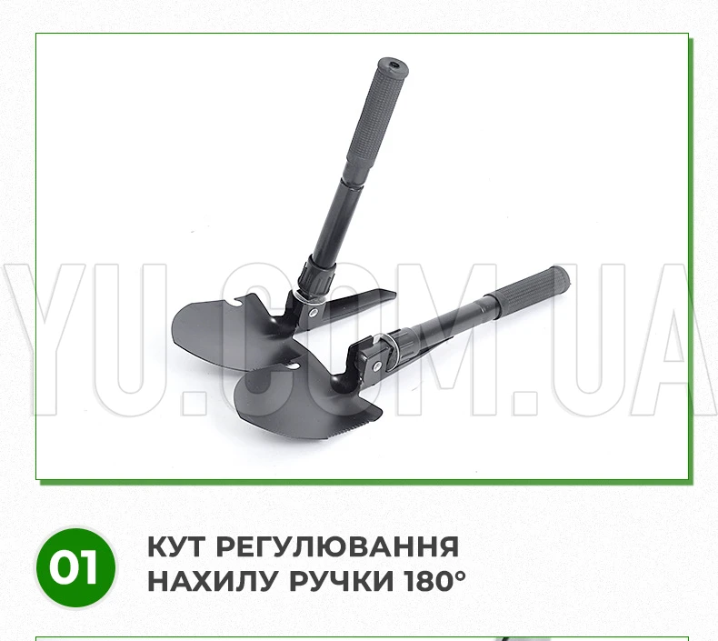 Туристическая портативная складная лопата 5 в 1 в чехле Туристическая портативная складная лопата 5 в 1 в чехле