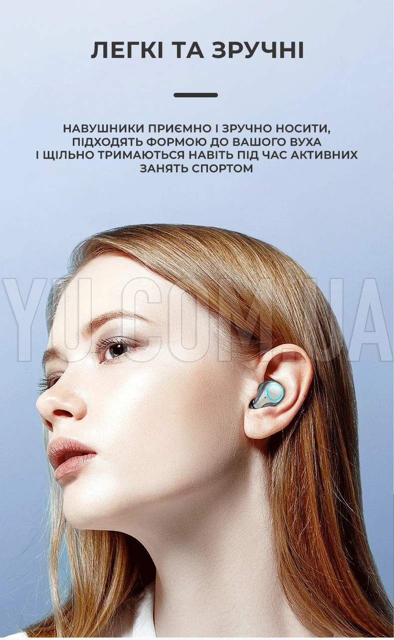 Бездротові навушники M18 Bluetooth 5.1 кейс-powerbank 2000 мАг, з сенсорним керуванням Бездротові навушники M18 Bluetooth 5.1 кейс-powerbank 2000 мАг, з сенсорним керуванням