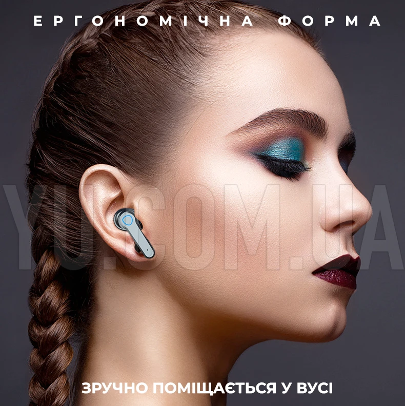 Бездротові навушники M19 Bluetooth 5.1, сенсорні, водонепроникні, зі світлодіодним дисплеєм Бездротові навушники M19 Bluetooth 5.1, сенсорні, водонепроникні, зі світлодіодним дисплеєм