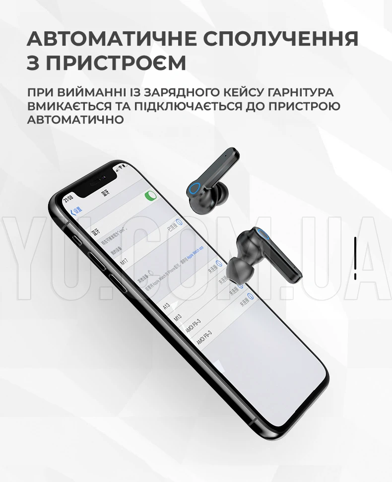 Бездротові навушники M19 Bluetooth 5.1, сенсорні, водонепроникні, зі світлодіодним дисплеєм Бездротові навушники M19 Bluetooth 5.1, сенсорні, водонепроникні, зі світлодіодним дисплеєм