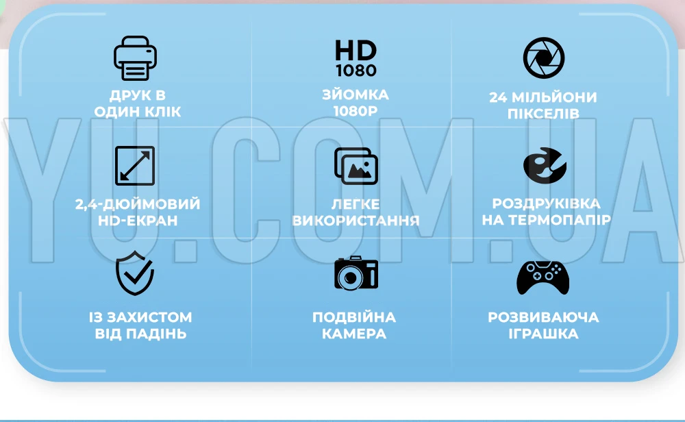 Детский фотоаппарат моментальной печати фото M3 интерактивная игрушка для детей
