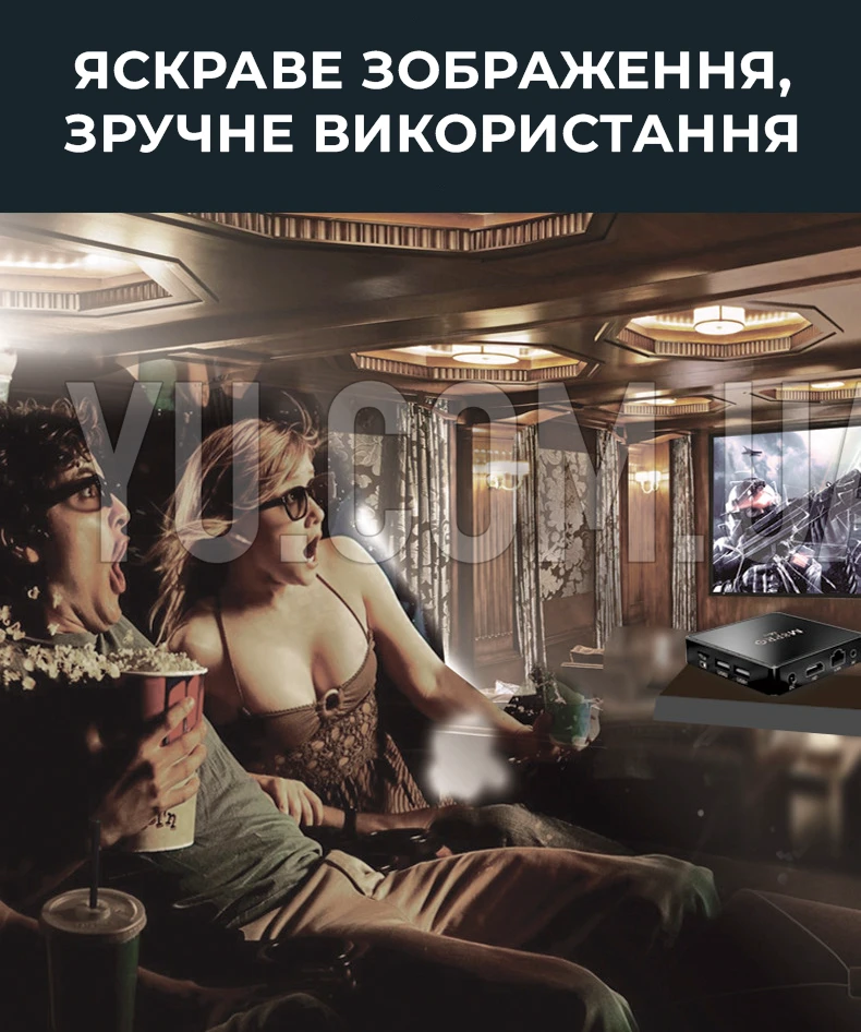 Ігрова TV-приставка M8 mini 4K на Android TV із вбудованим емулятором ретро-ігор та джойстиками