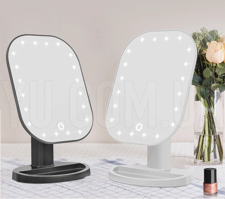 Дзеркало настільне для макіяжу з LED-підсвічуванням 20 світлодіодів MA-16
